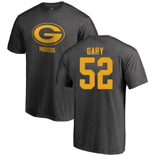 Men Green Bay Packers Ash #52 Gary Rashan One Color Nike NFL T Shirt->green bay packers->NFL Jersey